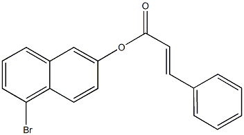 5-bromo-2-naphthyl 3-phenylacrylate Struktur