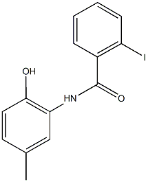 N-(2-hydroxy-5-methylphenyl)-2-iodobenzamide Struktur