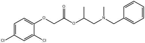 2-[benzyl(methyl)amino]-1-methylethyl (2,4-dichlorophenoxy)acetate Struktur