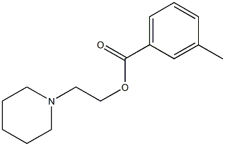 2-(1-piperidinyl)ethyl 3-methylbenzoate Struktur