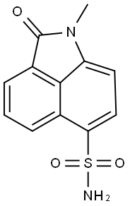 1-methyl-2-oxo-1,2-dihydrobenzo[cd]indole-6-sulfonamide Struktur