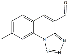 8-methyltetraazolo[1,5-a]quinoline-4-carbaldehyde Struktur