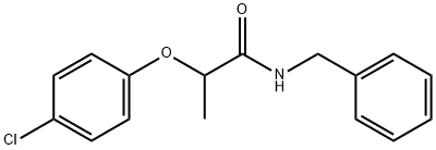 N-benzyl-2-(4-chlorophenoxy)propanamide Struktur