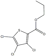 propyl 3,4,5-trichloro-2-thiophenecarboxylate Struktur