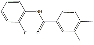 N-(2-fluorophenyl)-3-iodo-4-methylbenzamide Struktur