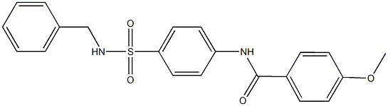 N-{4-[(benzylamino)sulfonyl]phenyl}-4-methoxybenzamide Struktur