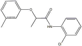 N-(2-chlorophenyl)-2-(3-methylphenoxy)propanamide Struktur