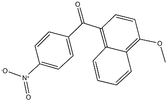 {4-nitrophenyl}(4-methoxy-1-naphthyl)methanone Struktur