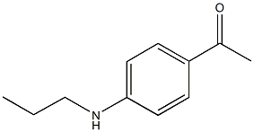 1-[4-(propylamino)phenyl]ethanone Struktur