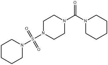 1-(1-piperidinylcarbonyl)-4-(1-piperidinylsulfonyl)piperazine Struktur