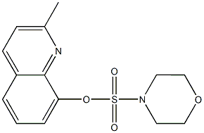 2-methyl-8-quinolinyl 4-morpholinesulfonate Struktur