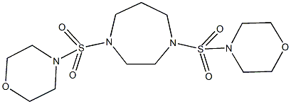 1,4-bis(4-morpholinylsulfonyl)-1,4-diazepane Struktur