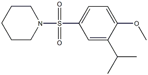 2-isopropyl-4-(1-piperidinylsulfonyl)phenyl methyl ether Struktur