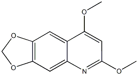 6,8-dimethoxy[1,3]dioxolo[4,5-g]quinoline Struktur