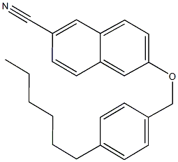 6-[(4-hexylbenzyl)oxy]-2-naphthonitrile Struktur