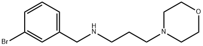 N-(3-bromobenzyl)-N-[3-(4-morpholinyl)propyl]amine Struktur