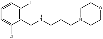 N-(2-chloro-6-fluorobenzyl)-N-[3-(4-morpholinyl)propyl]amine Struktur