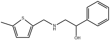 2-{[(5-methyl-2-thienyl)methyl]amino}-1-phenylethanol Struktur