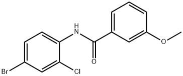 N-(4-bromo-2-chlorophenyl)-3-methoxybenzamide Struktur