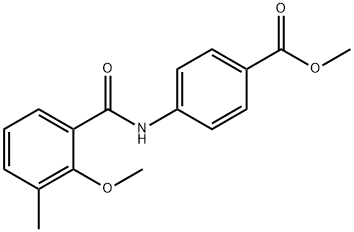 methyl 4-[(2-methoxy-3-methylbenzoyl)amino]benzoate Struktur