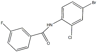 N-(4-bromo-2-chlorophenyl)-3-fluorobenzamide Struktur