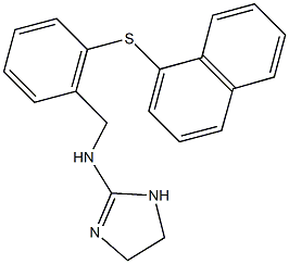 N-(4,5-dihydro-1H-imidazol-2-yl)-N-[2-(1-naphthylsulfanyl)benzyl]amine Struktur