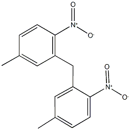 4-methyl-2-(5-methyl-2-nitrobenzyl)-1-nitrobenzene Struktur