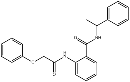 2-[(phenoxyacetyl)amino]-N-(1-phenylethyl)benzamide Struktur