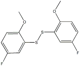 bis(5-fluoro-2-methoxyphenyl) disulfide Struktur