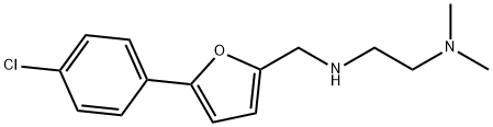 N-{[5-(4-chlorophenyl)-2-furyl]methyl}-N-[2-(dimethylamino)ethyl]amine Struktur