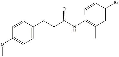 N-(4-bromo-2-methylphenyl)-3-(4-methoxyphenyl)propanamide Struktur