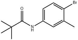 N-(4-bromo-3-methylphenyl)-2,2-dimethylpropanamide Struktur