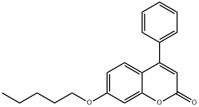 7-(pentyloxy)-4-phenyl-2H-chromen-2-one Struktur