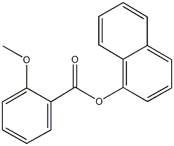 1-naphthyl 2-methoxybenzoate Struktur