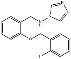 N-{2-[(2-fluorobenzyl)oxy]benzyl}-N-(4H-1,2,4-triazol-4-yl)amine Struktur