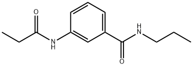 3-(propionylamino)-N-propylbenzamide Struktur