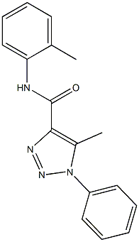 5-methyl-N-(2-methylphenyl)-1-phenyl-1H-1,2,3-triazole-4-carboxamide Struktur