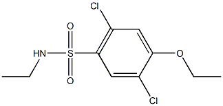 2,5-dichloro-4-ethoxy-N-ethylbenzenesulfonamide Struktur