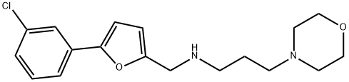 N-{[5-(3-chlorophenyl)-2-furyl]methyl}-N-[3-(4-morpholinyl)propyl]amine Struktur