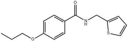 4-propoxy-N-(2-thienylmethyl)benzamide Struktur