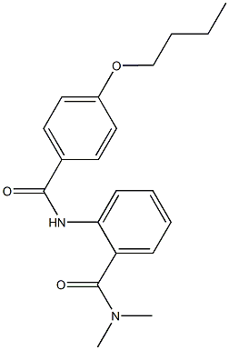 2-[(4-butoxybenzoyl)amino]-N,N-dimethylbenzamide Struktur