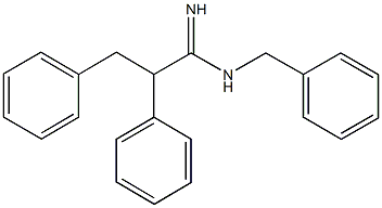 N-benzyl-2,3-diphenylpropanimidamide Struktur