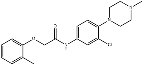 N-[3-chloro-4-(4-methyl-1-piperazinyl)phenyl]-2-(2-methylphenoxy)acetamide Struktur