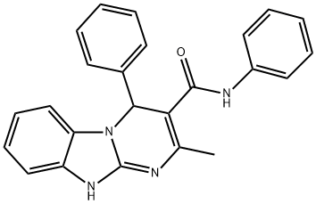 2-methyl-N,4-diphenyl-1,4-dihydropyrimido[1,2-a]benzimidazole-3-carboxamide Struktur