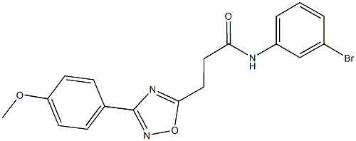 N-(3-bromophenyl)-3-[3-(4-methoxyphenyl)-1,2,4-oxadiazol-5-yl]propanamide Struktur