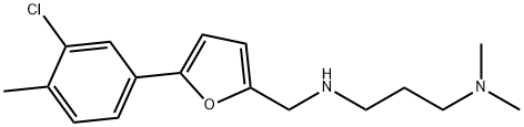 N-{[5-(3-chloro-4-methylphenyl)-2-furyl]methyl}-N-[3-(dimethylamino)propyl]amine Struktur