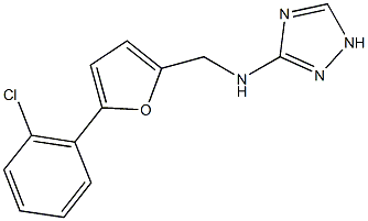 N-{[5-(2-chlorophenyl)-2-furyl]methyl}-N-(1H-1,2,4-triazol-3-yl)amine Struktur