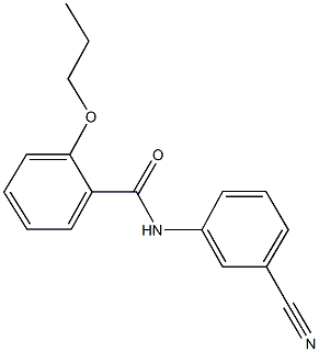 N-(3-cyanophenyl)-2-propoxybenzamide Struktur