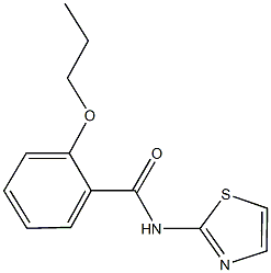 2-propoxy-N-(1,3-thiazol-2-yl)benzamide Struktur