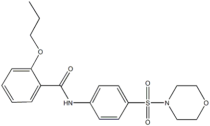 N-[4-(4-morpholinylsulfonyl)phenyl]-2-propoxybenzamide Struktur